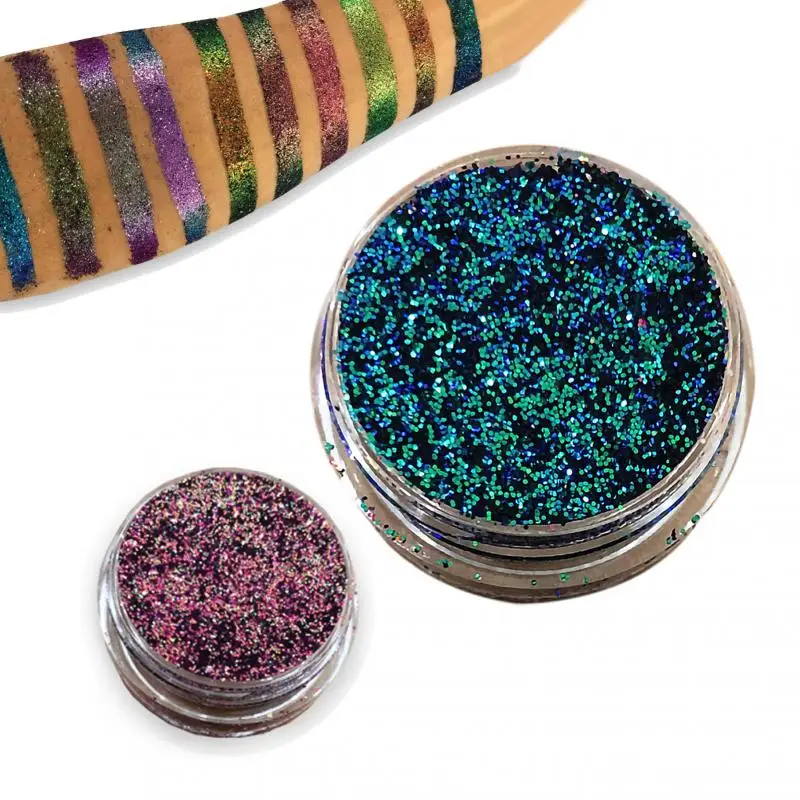 Professional Glitter Eye Shadow Monochrome Shining Eyeshadow Sequins Diamond Hair Shimmer Gel Party Face Body Decoration Makeup