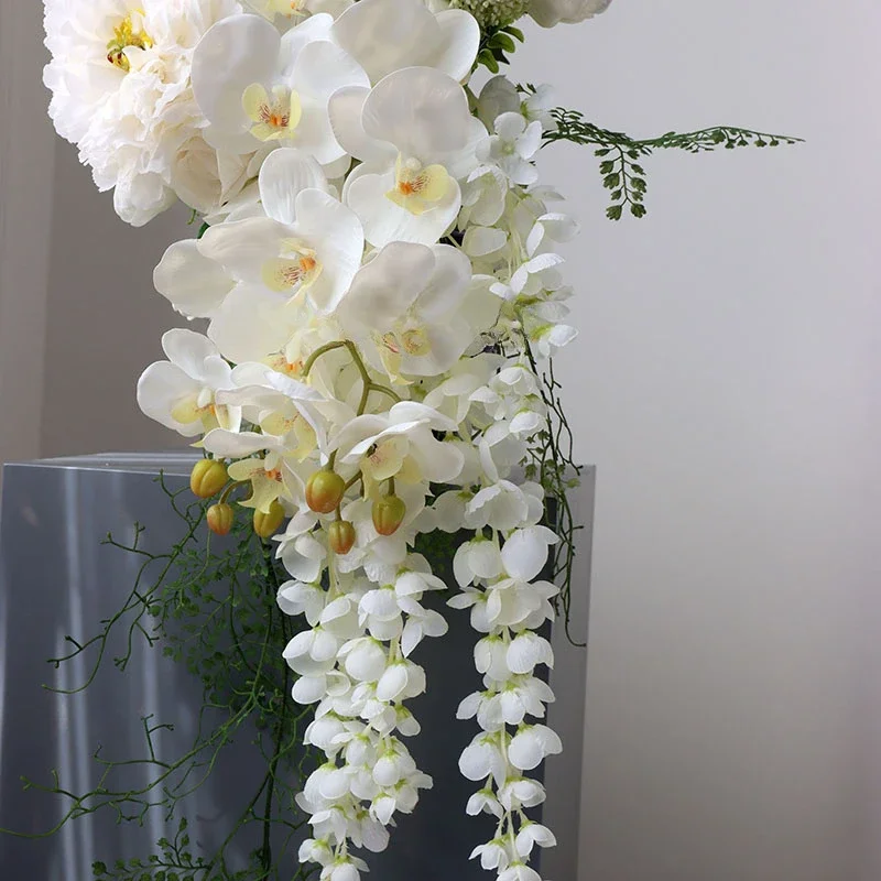 Towoo Mori свежий уличный свадебный букет водопада искусственный цветок невесты