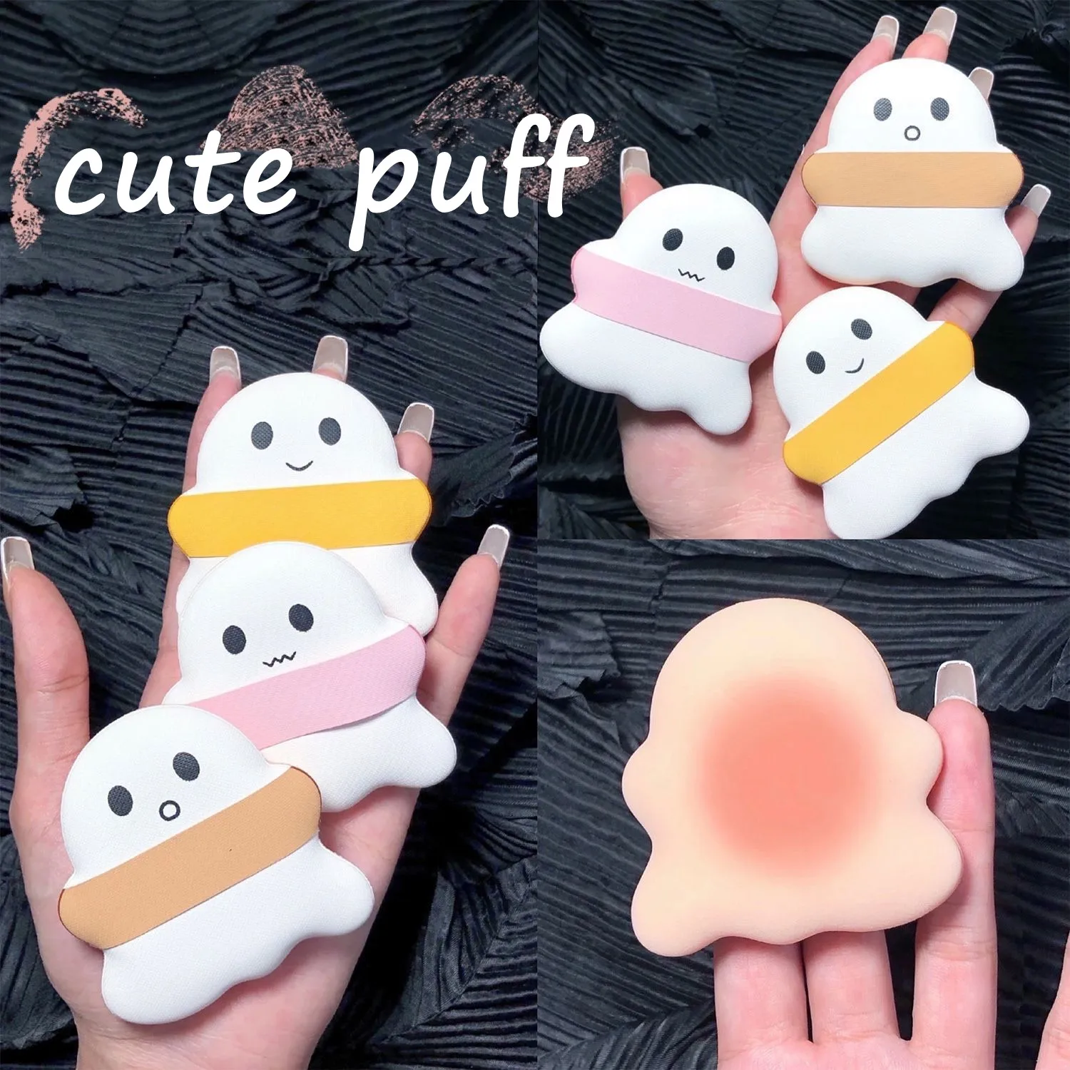 

1pc Cute Cartoon Soft Cosmetics Puff Air-Cushion Concealer Powder Makeup Sponge Smooth Puff Beauty Tools Wet Dry Dual Use