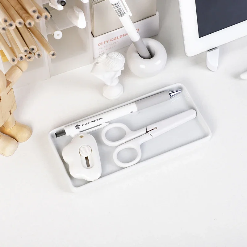 1 шт. Мини Портативный Белый ножничный резак для бумаги ручной работы студентов