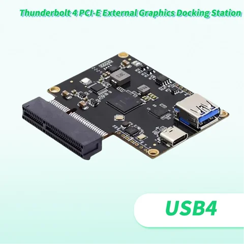 Внешняя графическая док-станция Thunderbolt4 к PCI-E 4X, основный адаптер USB4, 40 Гбит/с, USB4 к PCIE SSD 4x, совместимая с Apple Ma