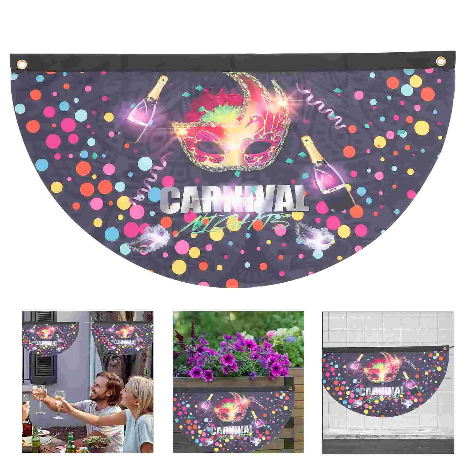 

Flag Carnival Party Pendant Bunting Banner Hanging Garden Festival Supplies Decoration Mardi Welcome Circus Gras Backdrop Decor