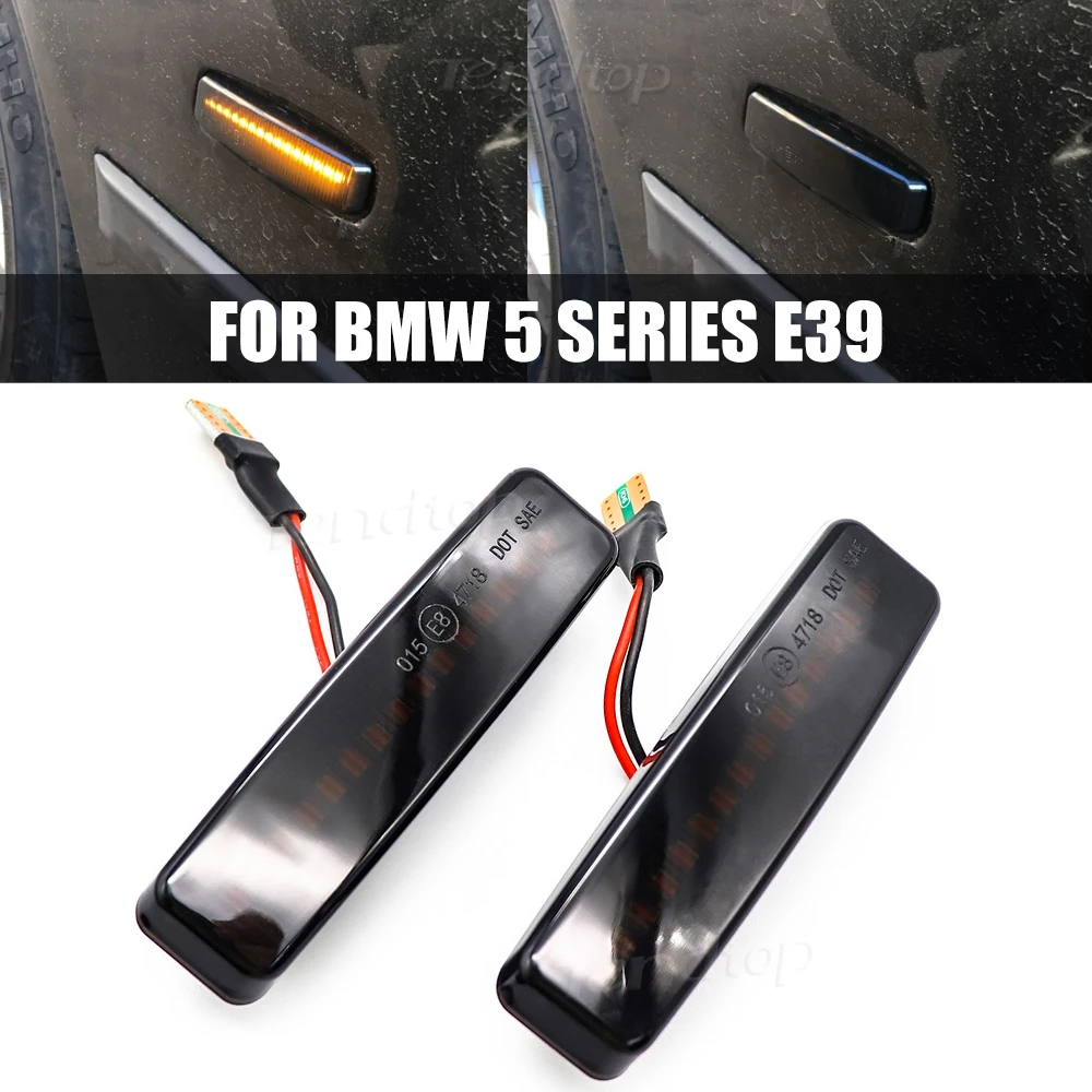 Для BMW 5 серии E39 (09 1995-06 2003) боковой маркер фонарь с динамическим поворотом фонарик