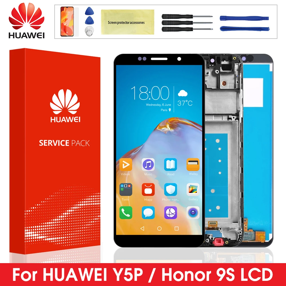 Оригинальный дисплей 5 45 дюйма для Huawei Y5p зеркальный ЖК-дисплей сенсорный экран