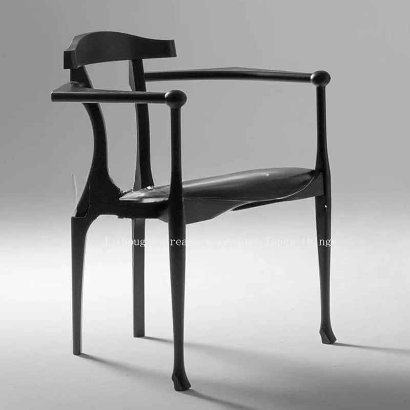 

Mid Century современные обеденные стулья из цельного дерева из тикового дерева дизайнеры из натуральной кожи стул для одевания подлокотник Stuhl мебель для дома WKDC