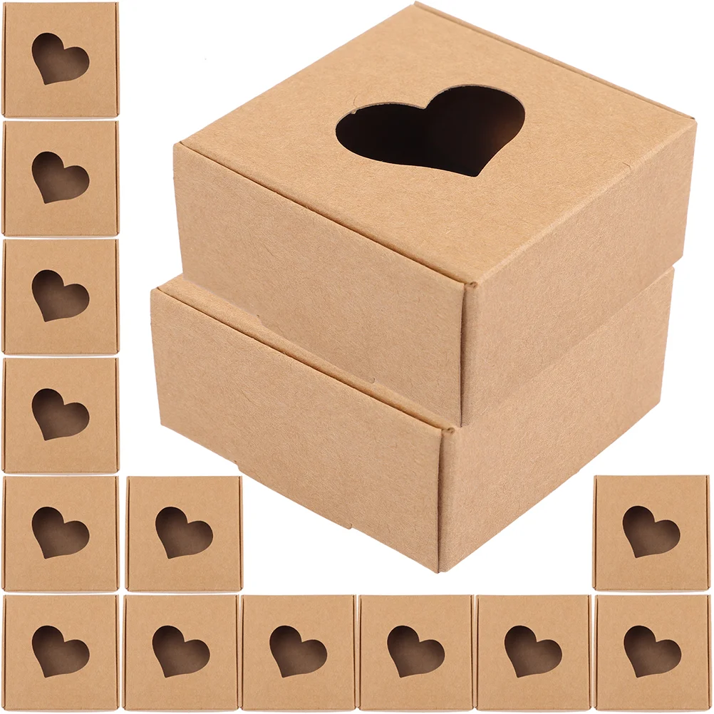 

40Pcs Party Handmade Soap Kraft Paper Soap Packaging Case for Home Storage Friends