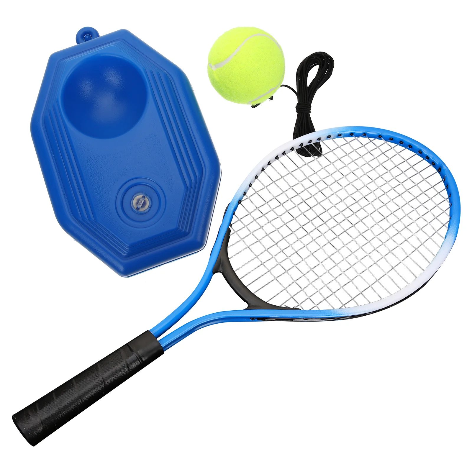 

Tennis Practice Trainer Equipment Self Aid Training Beginners Racket Portable Exercise Kids Machine Set Single Gear Rebounder