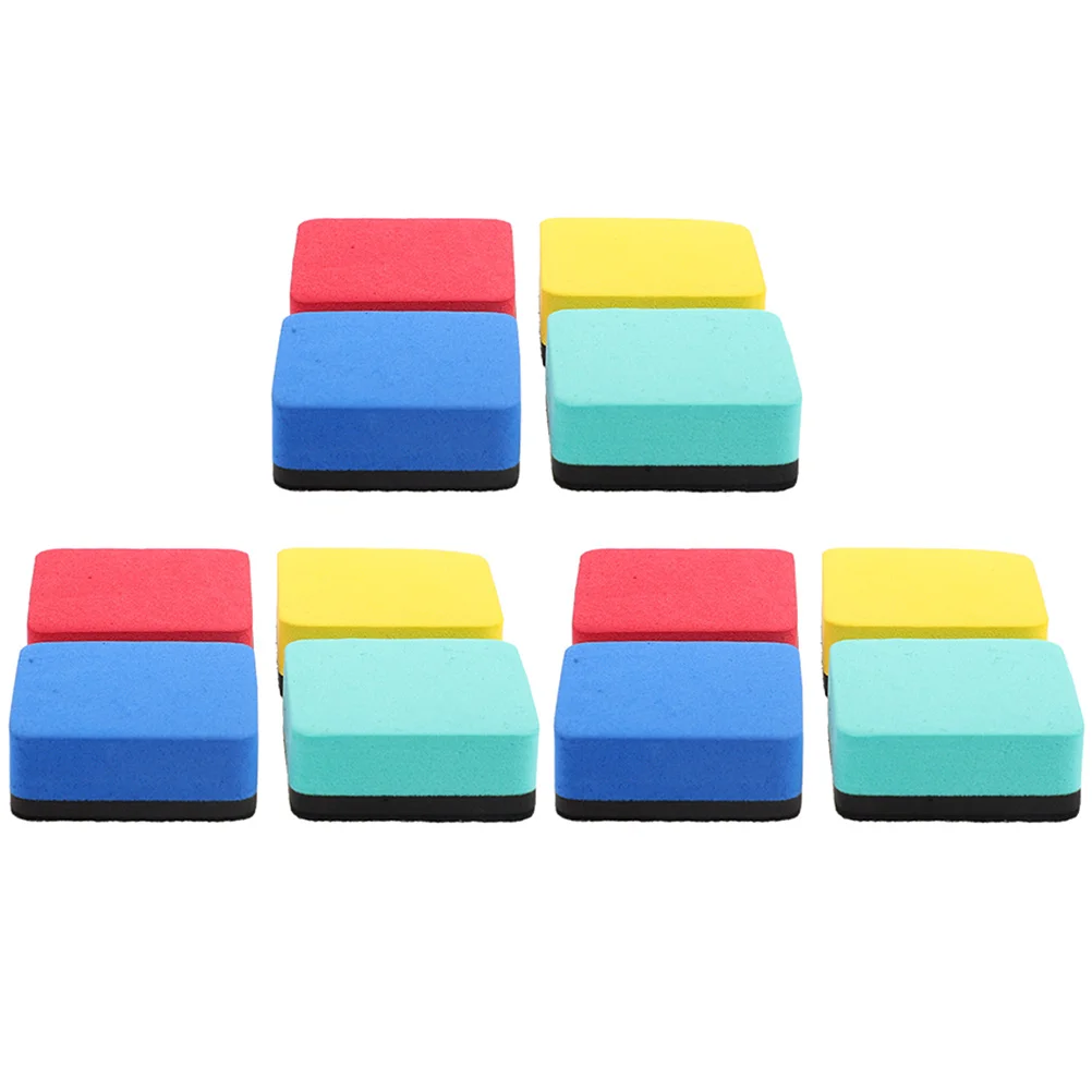 

12 Pcs Whiteboard Eraser Mini Eva Dry Erasers Magnetic Clean Home Accessories Office Student Use Portable Erasable