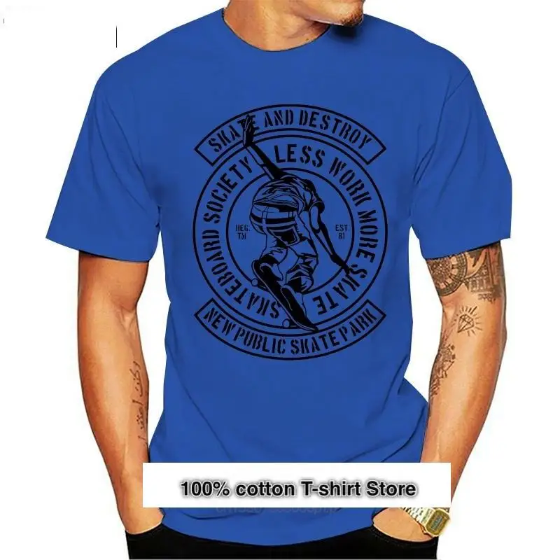 

Camiseta унисекс, катание на коньках и разрушение, индивидуальная рубашка с стиль, Новинка