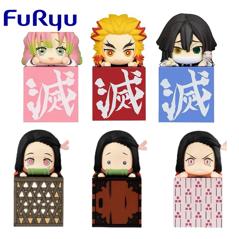

Furyu Original Demon Slayer Kamado Nezuko papa Q Version cute Kawaii Anime Action Figures Toys For Boys Girls Kids Gift