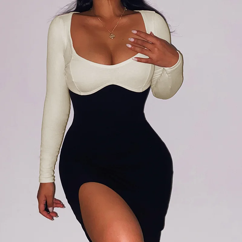 

Женское атласное платье с V-образным вырезом, с открытой спиной