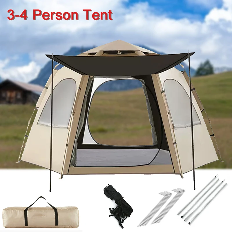 Туристическая палатка на 3-4 человека