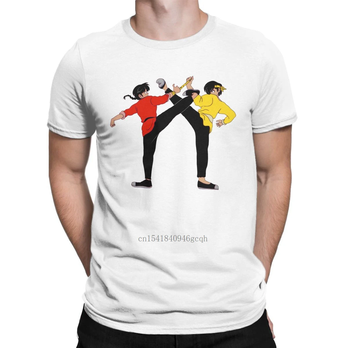 

Ranma Ryoga Ranma 12 Мужские футболки китайские Kongfu аниме крутая футболка с коротким рукавом Круглый вырез футболки хлопковая графическая одежда