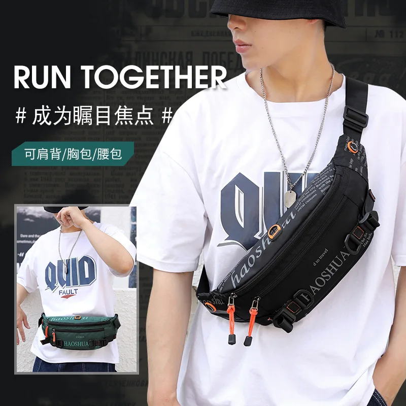 

Bag Hombre Chest Trend Waist Riñonera Pack Outdoor Pack Casual Sports Body Men's Bag Running Street Messenger Waterproof Fashion