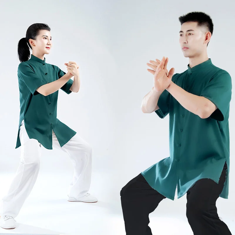 

Summer Tai Chi Clothes Wushu Clothing Kung Fu Competition Performance Clothes Martial Art Uniform Breathable 2022 Cotton Linen