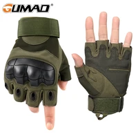 men tactical gloves military army shooting fingerless leather glove outdoor sports hiking hunting fitness airsoft bicycle mitten