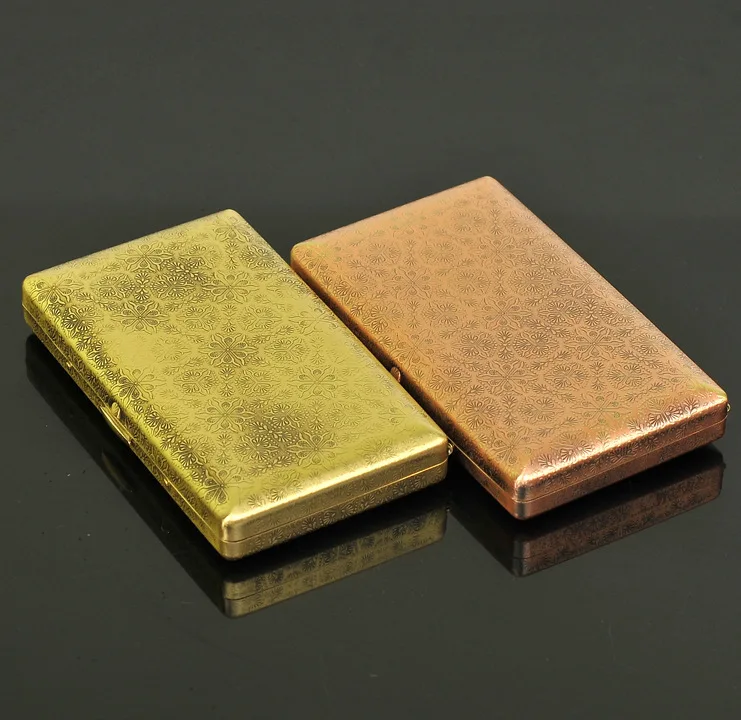 

Кожаные сигареты с двойным открытием, портсигары, 20 палочек, сигареты из нержавеющей стали, табачные портсигары, инструменты