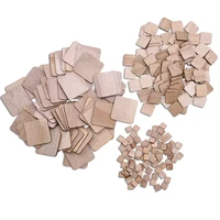 1 14cm square wood chips natural unfinished wood diy handmade wooden crafts kids painting toy wedding birthday party decoration
