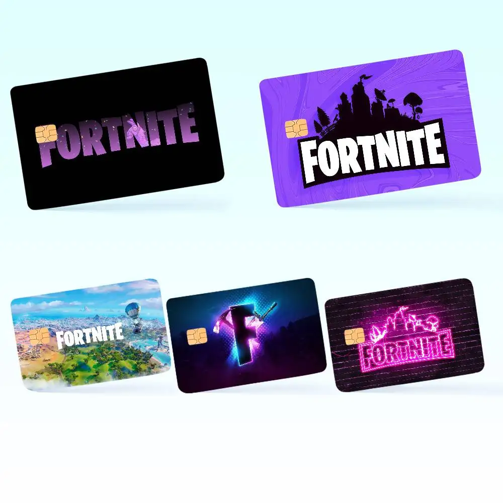 Фото Наклейки на кредитные карты Game F-FORTNITE-ES с изображением аниме, принт на холсте, декор в стиле манга HD №1