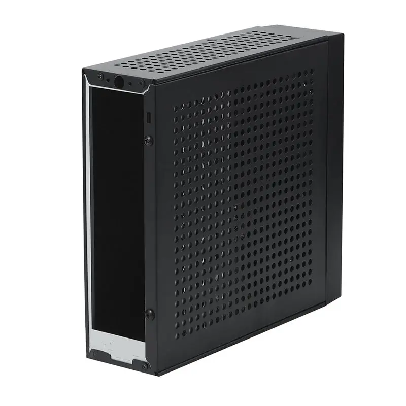 Фото (DT37) M09 HTPC Корпус для мини-ПК Mini ITX, блок питания постоянного тока, промышленный корпус для управления, корпус для домашнего настольного компьютера №2