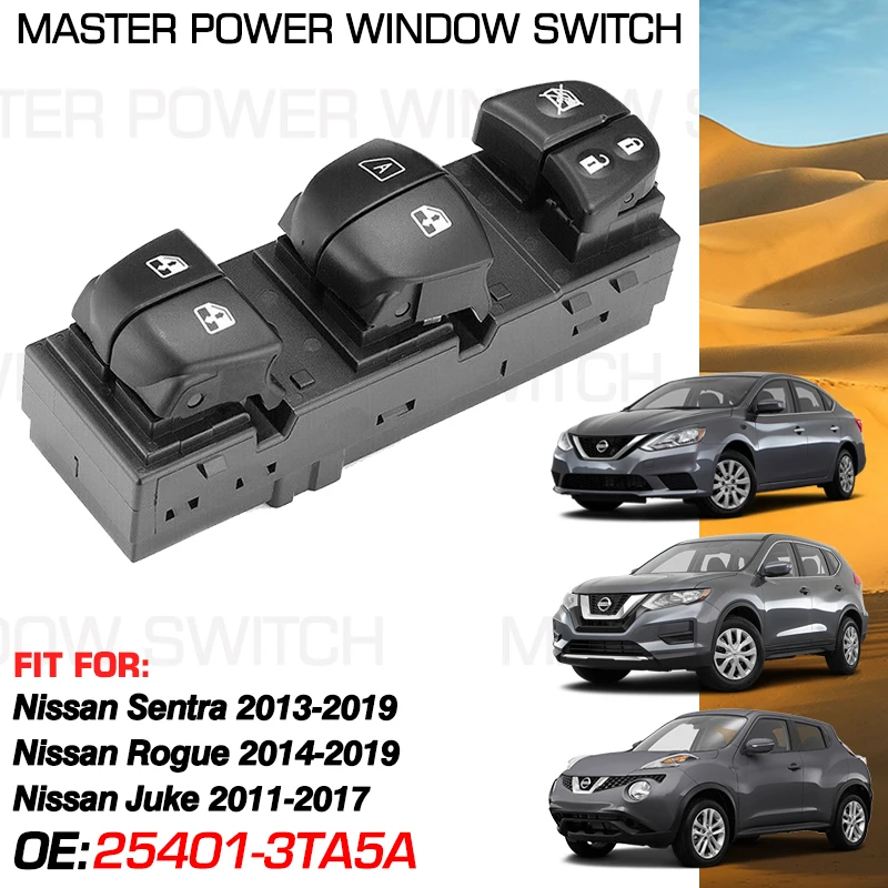 Переключатель управления оконным регулятором 25401-3TA5A для Nissan Sentra 2013-2019 Rogue 2014-2019 Juke