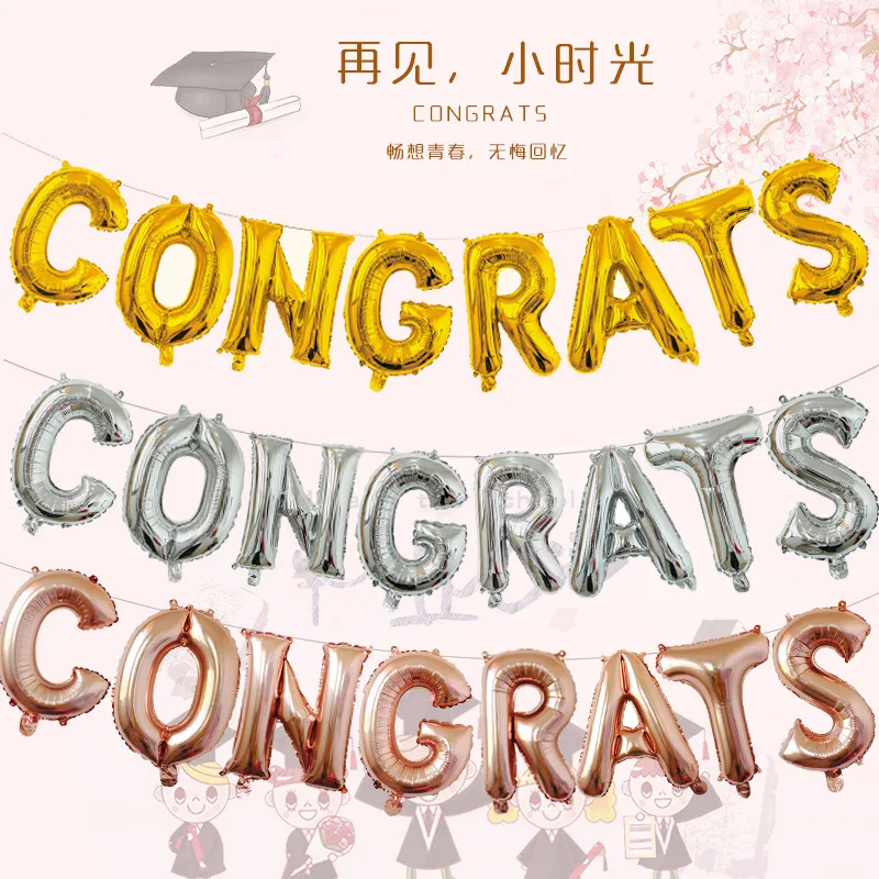 

Congrats GRAD Balloon Graduation Season Theme Party Happy Graduation Decor Congratulations on GRAD Students Favor