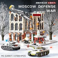 pg12007 military street view moscow defense war 3718pcs modular moc house building blocks brick bricks model toys gift emporium