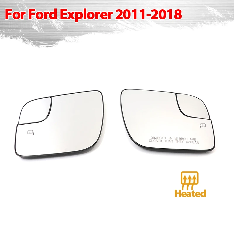 Левая и правая дверь, боковое зеркало с подогревом, стеклянная пластина заднего вида для Ford Explorer 2011-2018, аксессуары Левая и правая дверь, боковое зеркало с подогревом, стеклянная пластина заднего вида для Ford Explorer 2011-2018, аксессуары