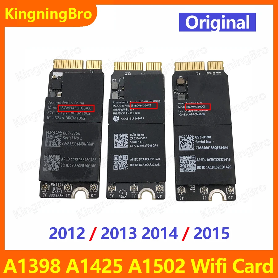 Оригинальная Bluetooth Wi-Fi карта для Macbook Pro Retina A1398 A1425 A1502 2012 2013 2014 2015 лет | Компьютеры и