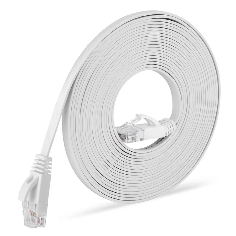 Плоский Ethernet-кабель 1000 Мбитс CAT6, гигабитный Интернет-кабель RJ45 Lan-кабель, сетевой Ethernet-патч-корд 0,5 м1 м2 м3 м5 м10 м15 м20 м (art.: 3920be2fe4396) - 3920be2fe4396