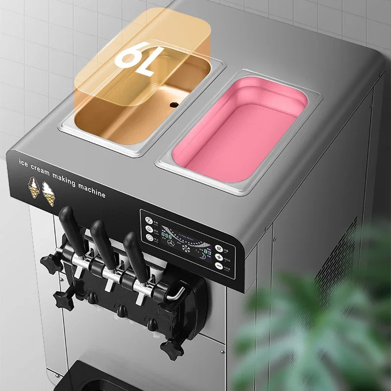 Машина для мороженого большая емкость коммерческая настольная вертикальная