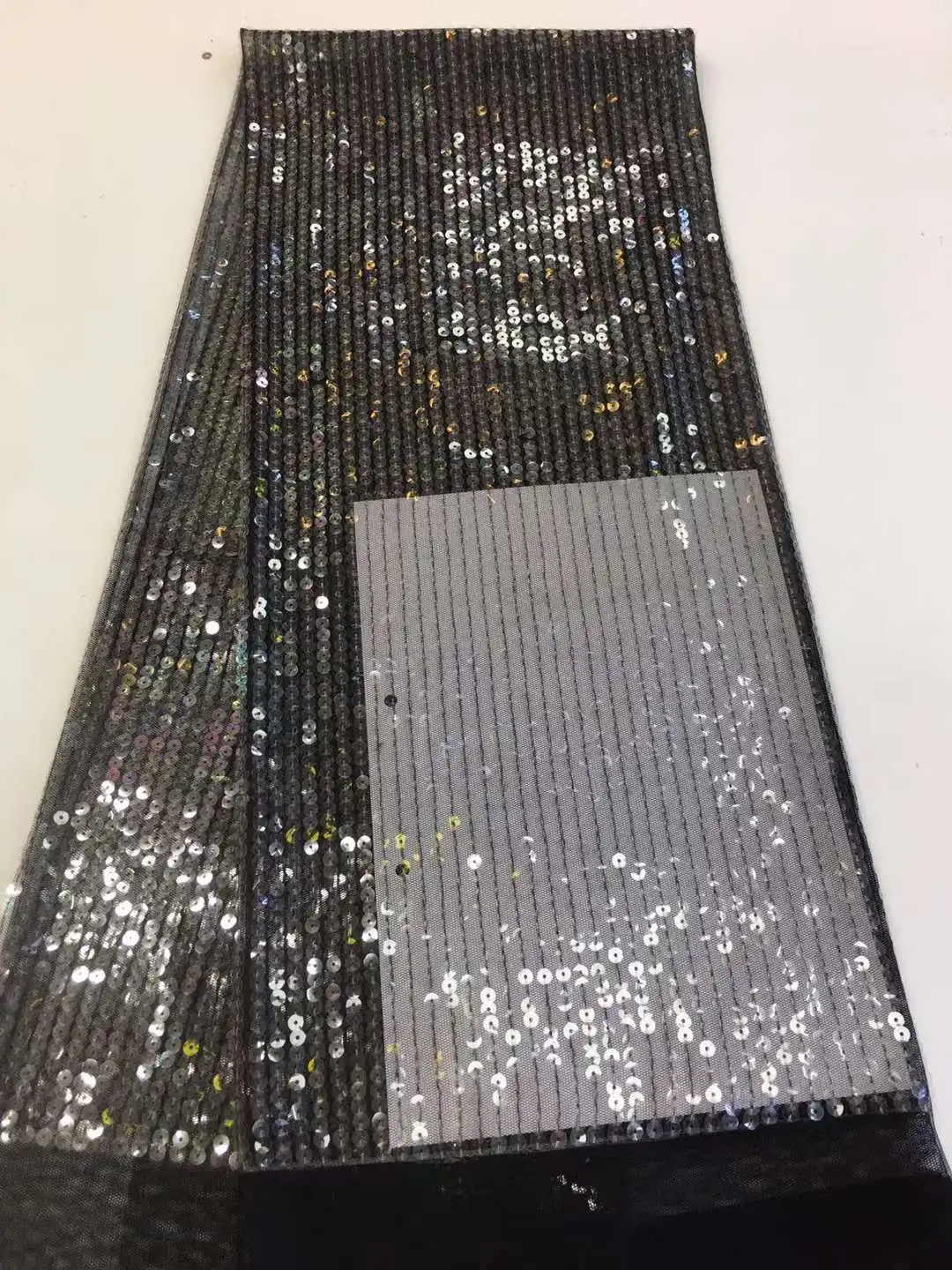 Тюлевая кружевная ткань в африканском стиле с блестками 2021 высококачественный