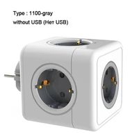 power cube socket eu plug socket 4 outlets usb ports adapter power strip extension adapter multi switched sockets home charging