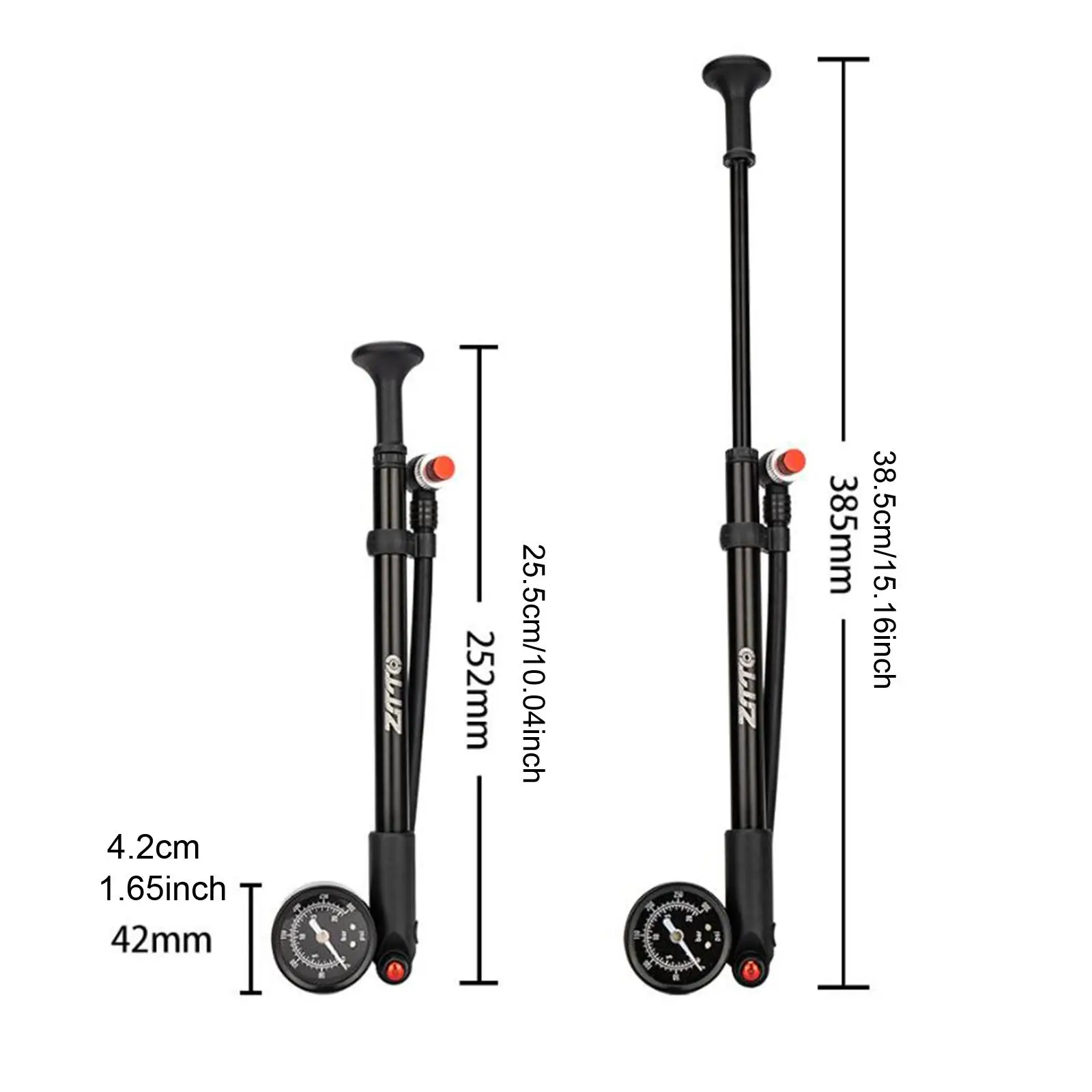 Портативный велосипед с манометром высокого давления 300 PSI