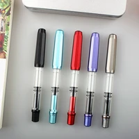 high quality piston 88 fountain pen large capacity fashion classic transparent color ink stationery office school pen supplies