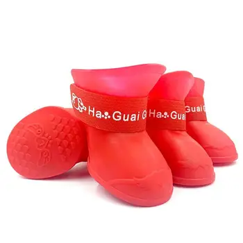 Waterproof Dog Cat Anti-slip Boot Pet Rain Shoes Dog Rain Boots Dog And Cat Socks Pet Clothing Pet Supplies Dog Boots Dog Shoes 1