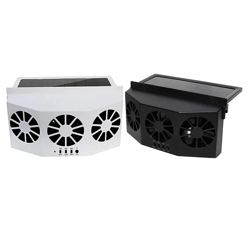 

Solar Powered Car Ventilator,Solar Car Front/Rear Window Fan Exhaust Fan,Car Radiator,Eliminate Peculiar Smell