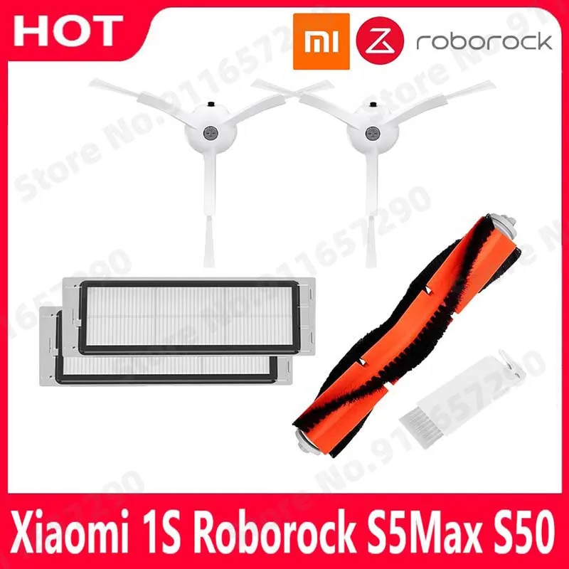 

Запчасти для пылесоса Xiaomi Vacuum 2 Roborock S50 S55 S6, боковые щетки, основная щетка, фильтры НЕРА, запчасти для пылесоса, Сменные аксессуары
