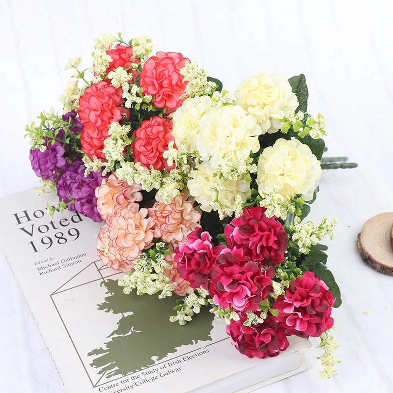 Новинка осенняя Цветочная имитация хризантемы с шариками-вилками Декоративная