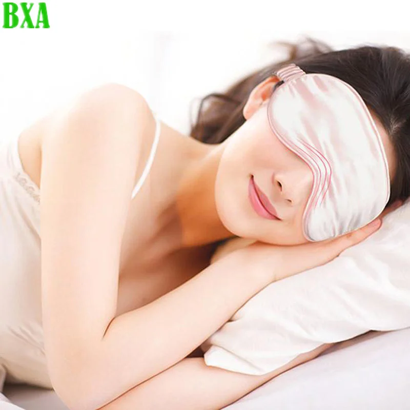 

BXA 1pc Eyeshade Sleeping Eye Mask Cover Eyepatch Blindfold Solid Portable New Rest Relax Eye Shade Cover Soft Pad