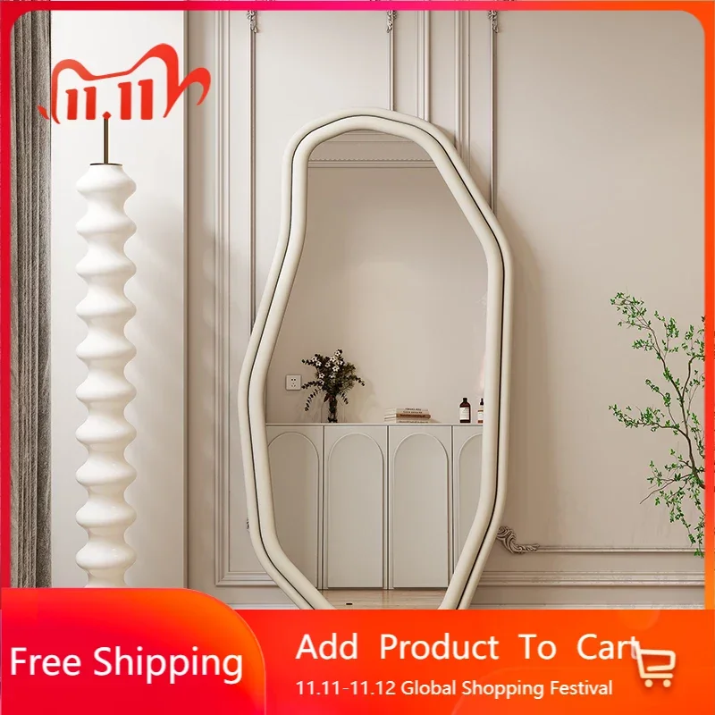 

Length Bedroom Decorative Mirrors Wall Cute Standing Girls Decorative Mirrors Wavy Glass Decoracion Habitacion House Decoration