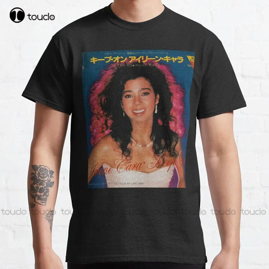 

Классическая футболка R.I.P Irene Cara, женские футболки на заказ, Футболки унисекс с цифровой печатью Aldult для подростков, креативная забавная футболка