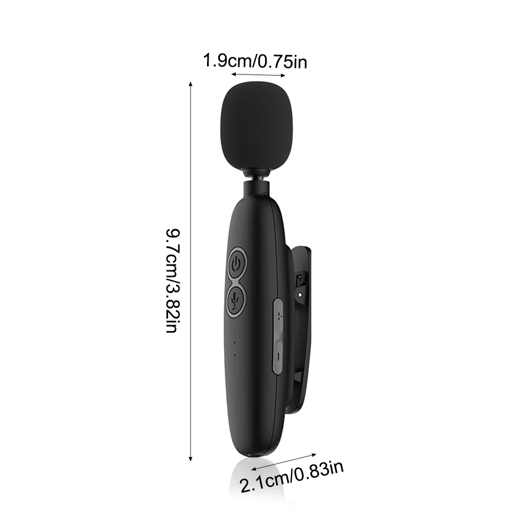 

Wireless Lavalier Microphone Portable Audio Video Recording Mini Mic for iPhone Android Live Broadcast Gaming Phone Microfonoe