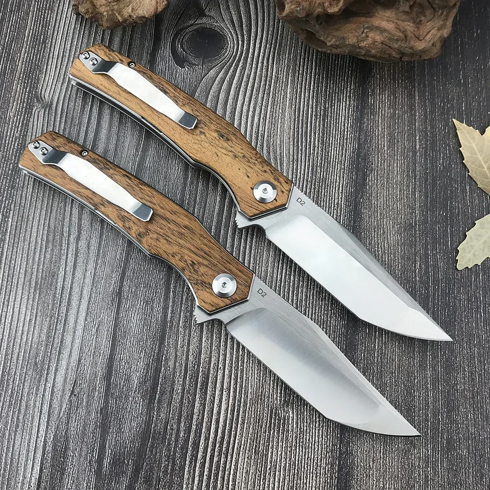 Охотничий Нож Widegorov D2 Blade В Русском Стиле С Деревянной Ручкой Складной Флиппер Edc