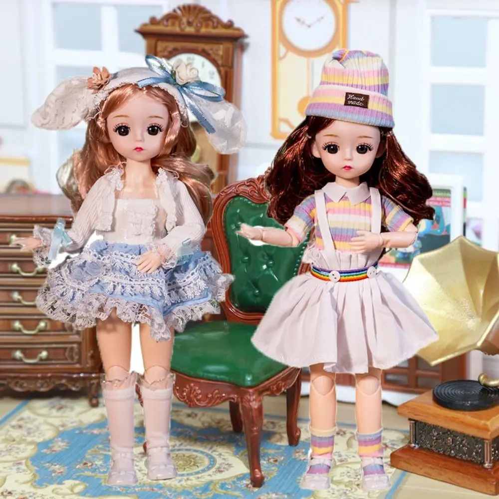 Подвижная кукла принцессы BJD с большими глазами корейский макияж сделай сам 30 см