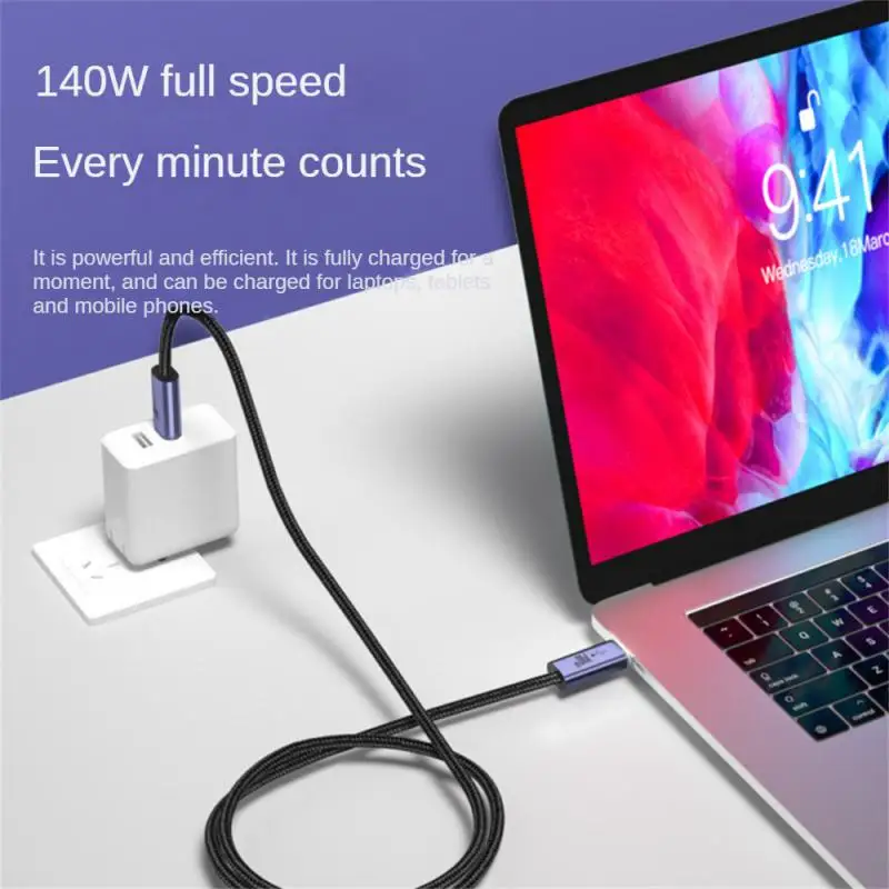 

Universal Type-C Male To Male Data Line Two Ends Fast Pd3.1 Charging Line 140W High Power Charger Connection Line