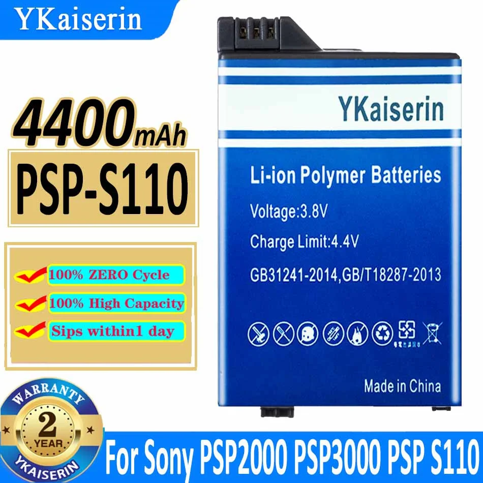 

For SONY 4400mAh Lithium Rechargeable Battery For Sony PSP2000 PSP3000 PSP 2000 3000 PSP-S110 PlayStation Portable Gamepad