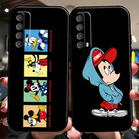 disney mickey mouse cartoon phone case for huawei honor 7a 7x 8 8x 8c 9 v9 9a 9x 9 lite 9x lite funda liquid silicon carcasa