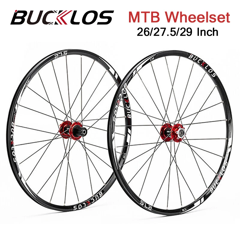 BUCKLO Carbon Hub Bike Wheels 26/27.5/29 Inch Bicycle Wheelset QR TA 7-11 Speed Super Light MTB Bicycle Wheel Cycling Parts
