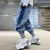 3 5 8 10 12y kids boys ripped jeans spring and autumn new childrens loose trousers teenage boys pants childrens clothes